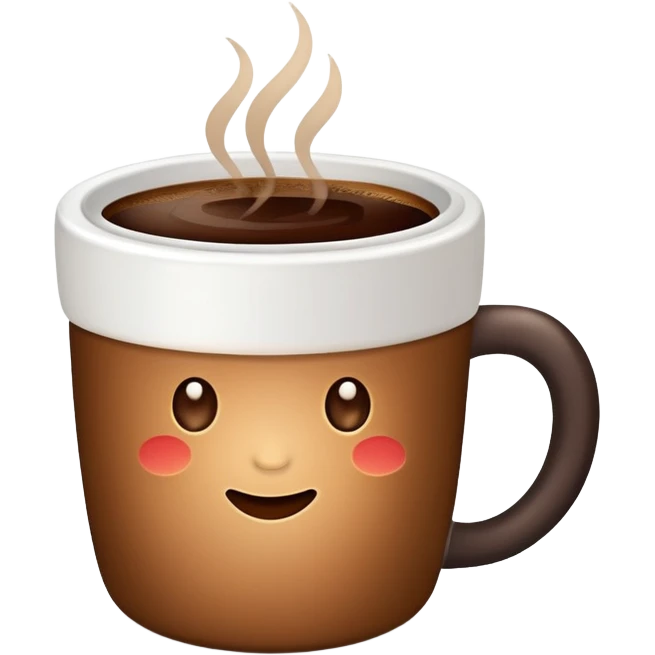 Cozy warm coffee emoji
