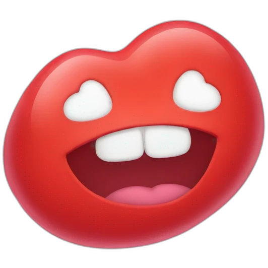 Blob heart emoji