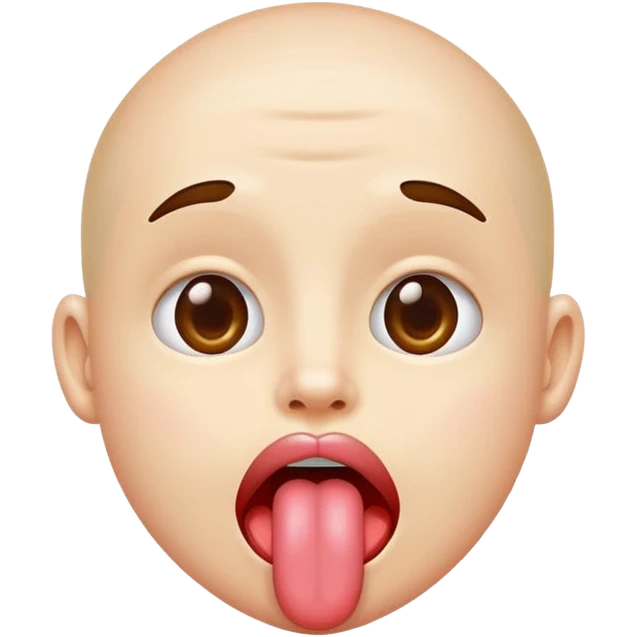Sticking your tongue out like you did as a kid emoji