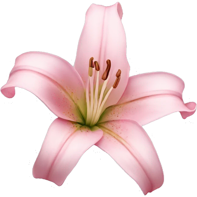Light pink lily flower emoji