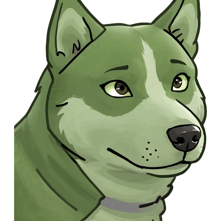 Husky avec un Peggy  emoji