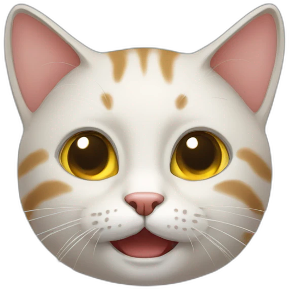 Mewing cat emoji