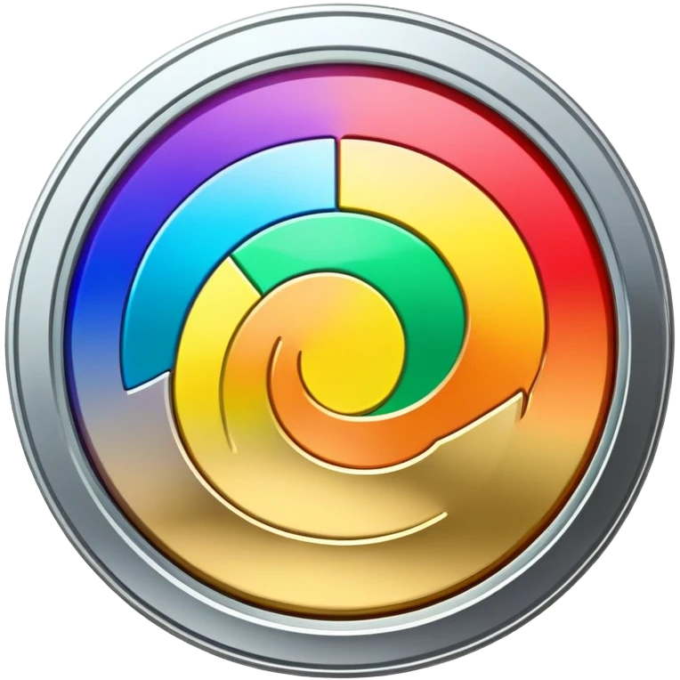 rainbow coin emoji