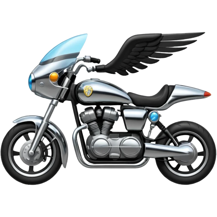 Flying Motorcycle in Harry Potter emoji
