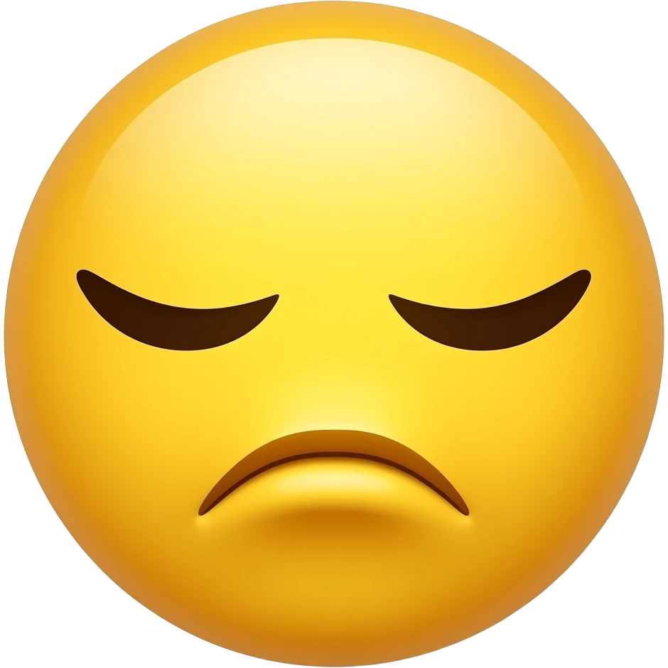 Yellow round head with lips pucked out big in a circle (not too big but not too small) and eyes closed hard emoji