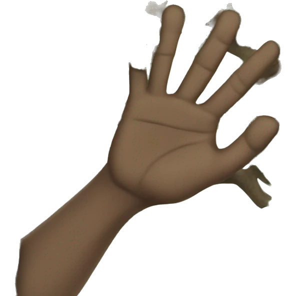 A hand slapping a tree emoji