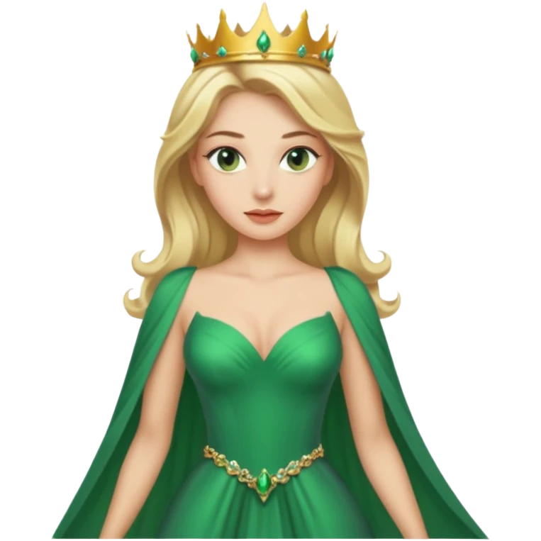 Sexy Queen Green eyes blonde Hair emoji
