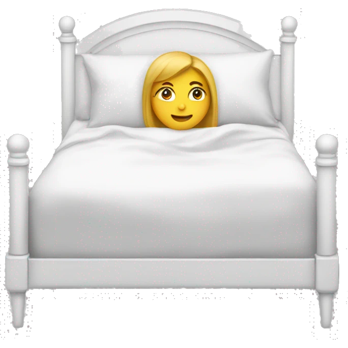 A white,Cindy bed emoji