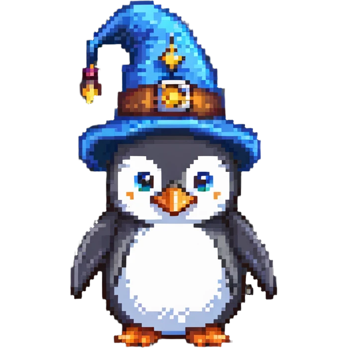 penguin wizard emoji
