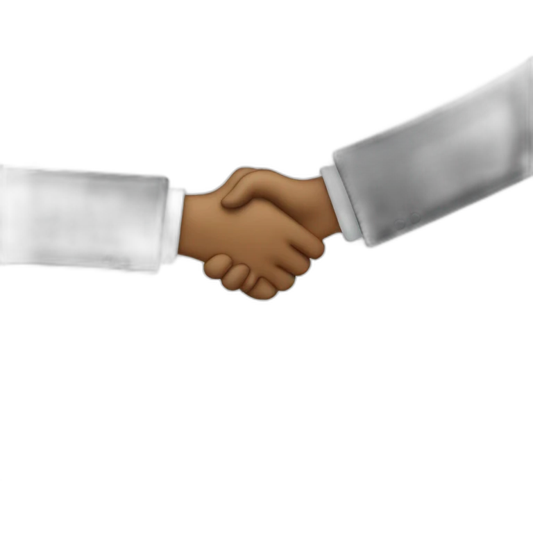 handshake on display emoji