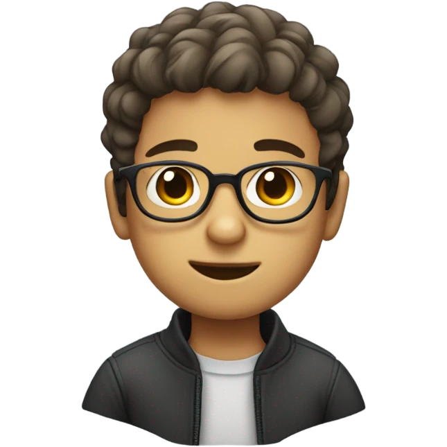 Cute Boy with glasses emoji