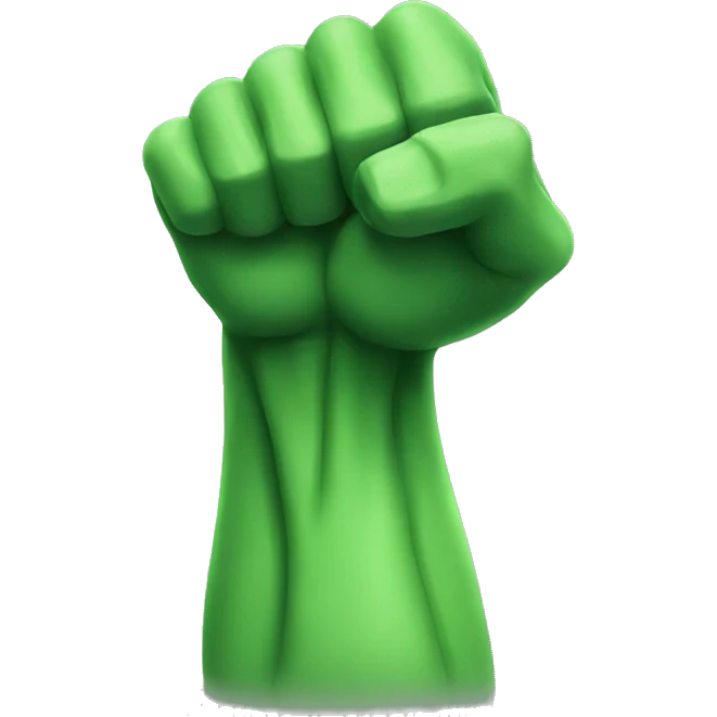 Green muscle arm emoji