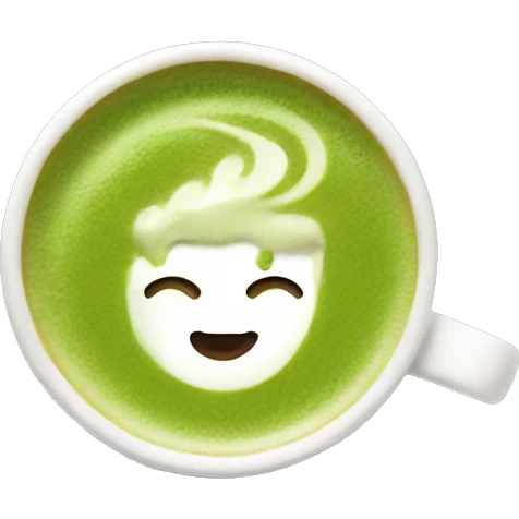 Matcha latte cute emoji