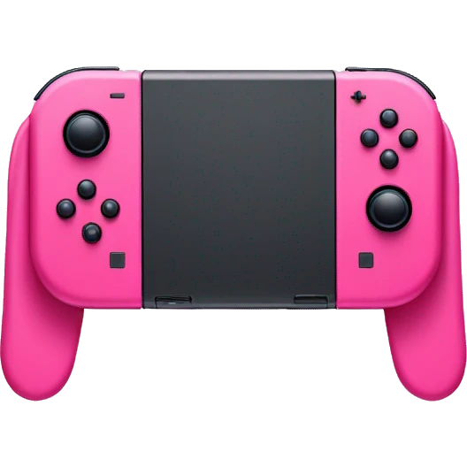 Hot pink Nintendo switch emoji