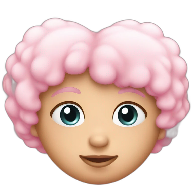 Baby pink heart emoji