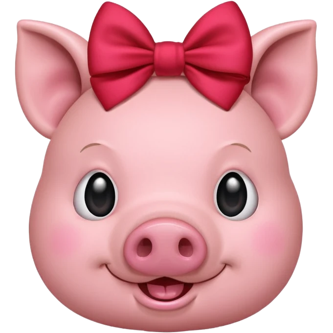 pig face with a bow emoji
