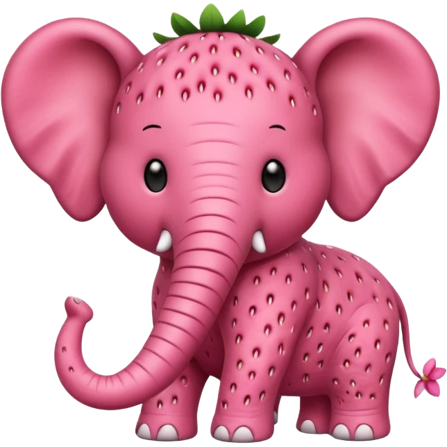 Strawberry elefant emoji