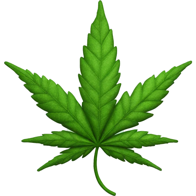 Trippy weed leaf emoji