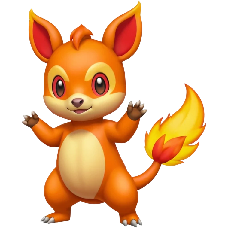 Chimchar-Tepig-fusion (full body) emoji