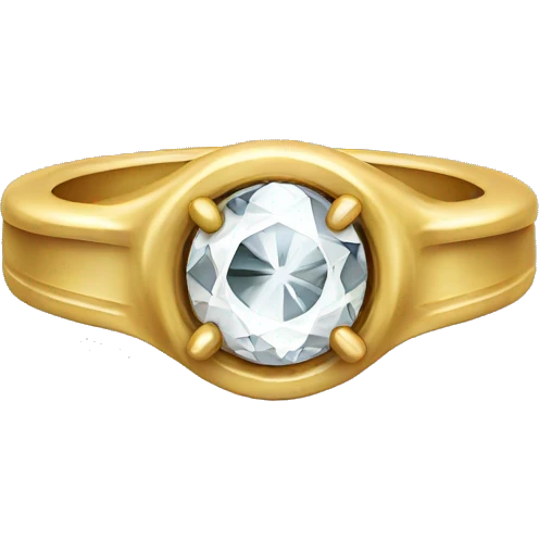 the ring with a diamond  emoji