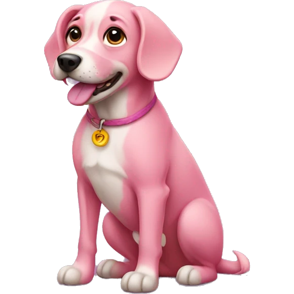 pink dog emoji