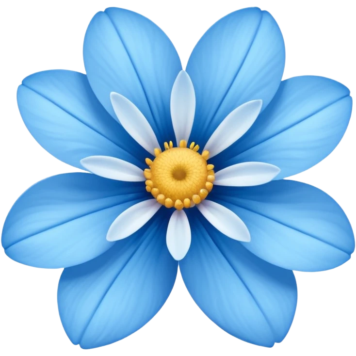 Flor azul emoji