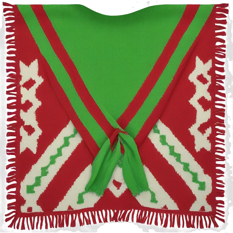 Red and green Scout scarf emoji