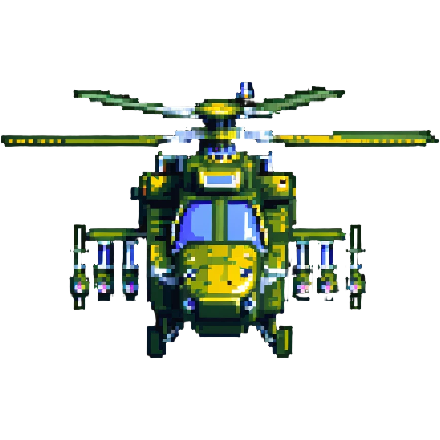 military helicopter Apache emoji
