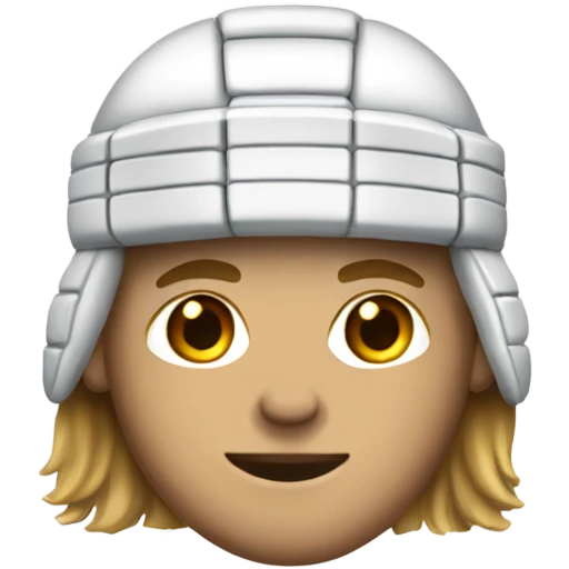 Hockey player long hair number 7 jersey emoji
