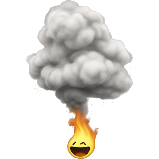 Viento o humo, un símbolo de remolino (representando el sahumerio)  emoji