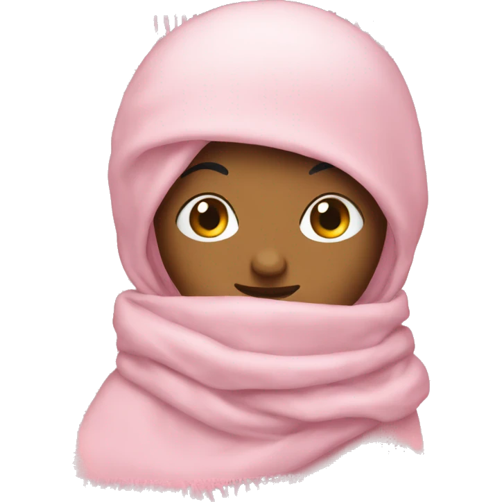 light pink scarf  emoji