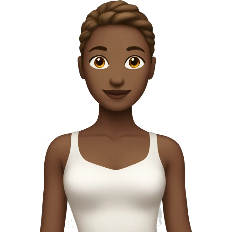 white dancer with brown hair emoji