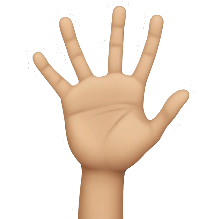 Front Hand with a middle to the front  emoji