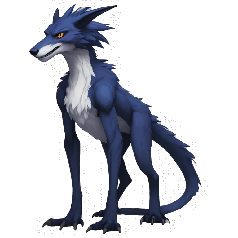 Cool Edgy Modern Vernid-Sergal species by LiLaiRa full body emoji