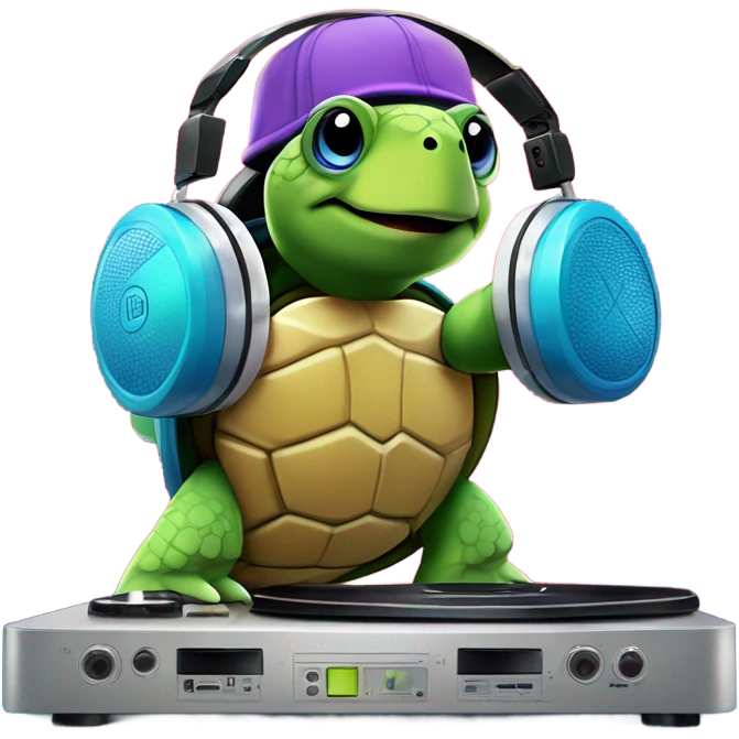 DJ Turtle emoji