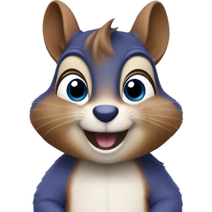 Squirrel with blueberry emoji