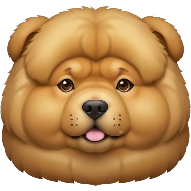 Obese chow chow emoji