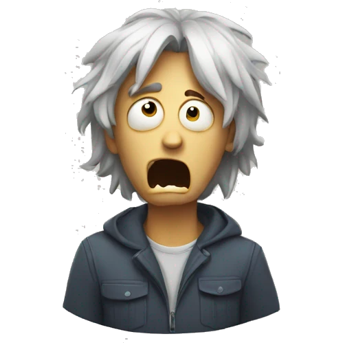 fear & terrified man emoji