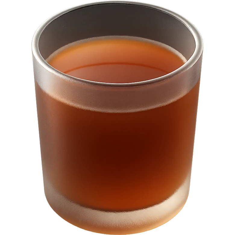 A glass of tea emoji