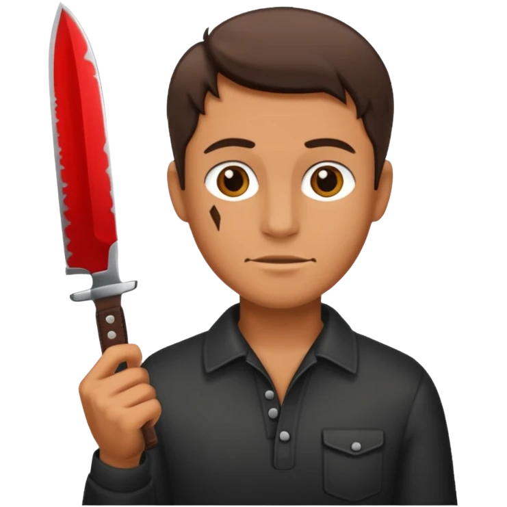 Man with knife emoji