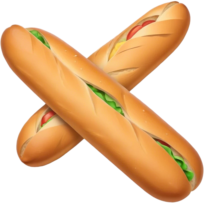 baguette wrapped in brown paper emoji
