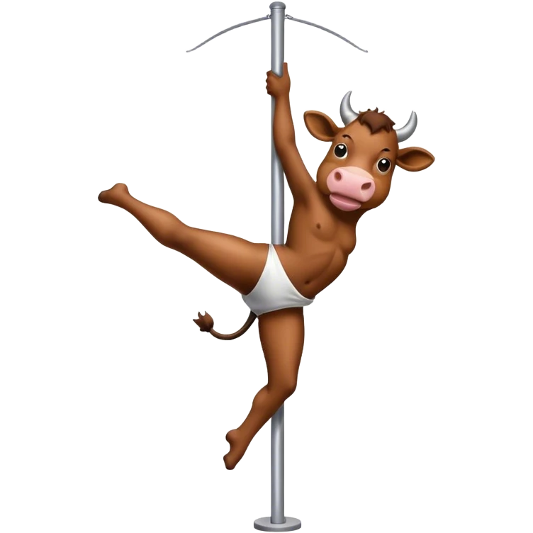 cow pole dancer emoji