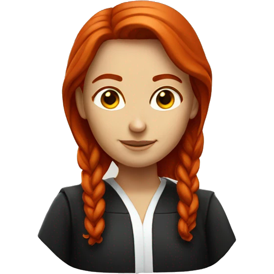 Red head girl judge emoji