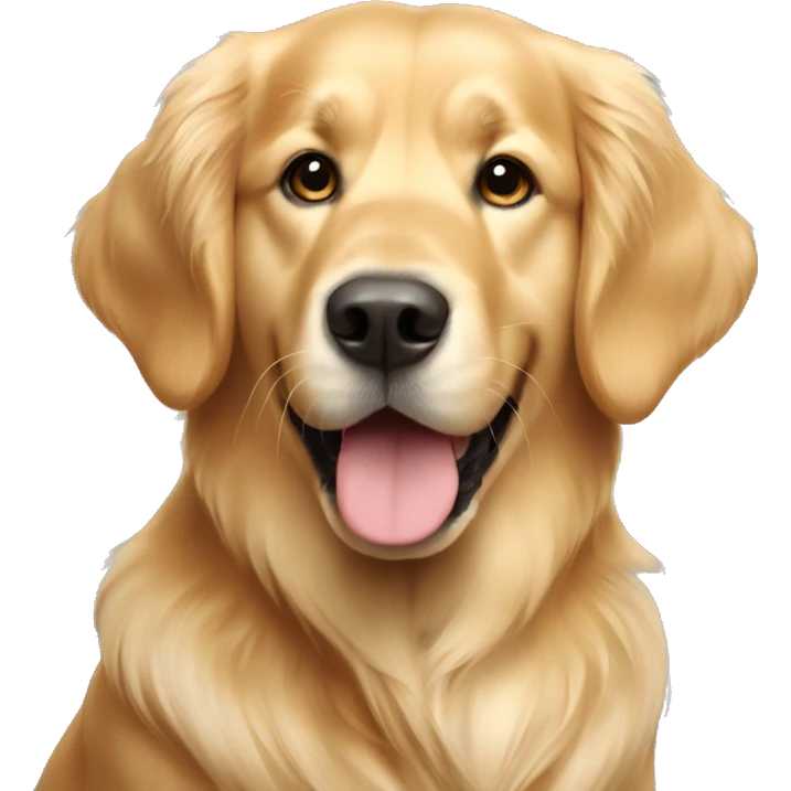 Light coat golden retriever  emoji
