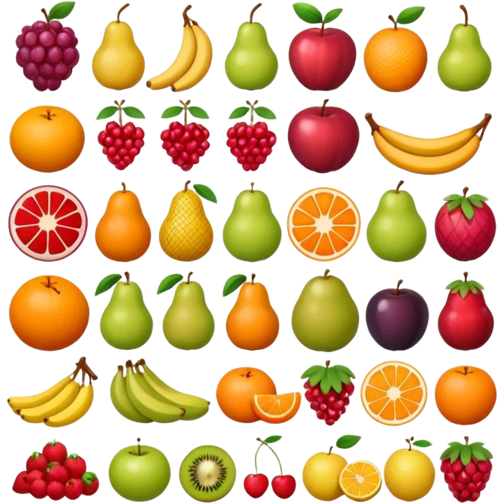 create me an image for a vertical in my super app, food vertical no human, food elements only emoji