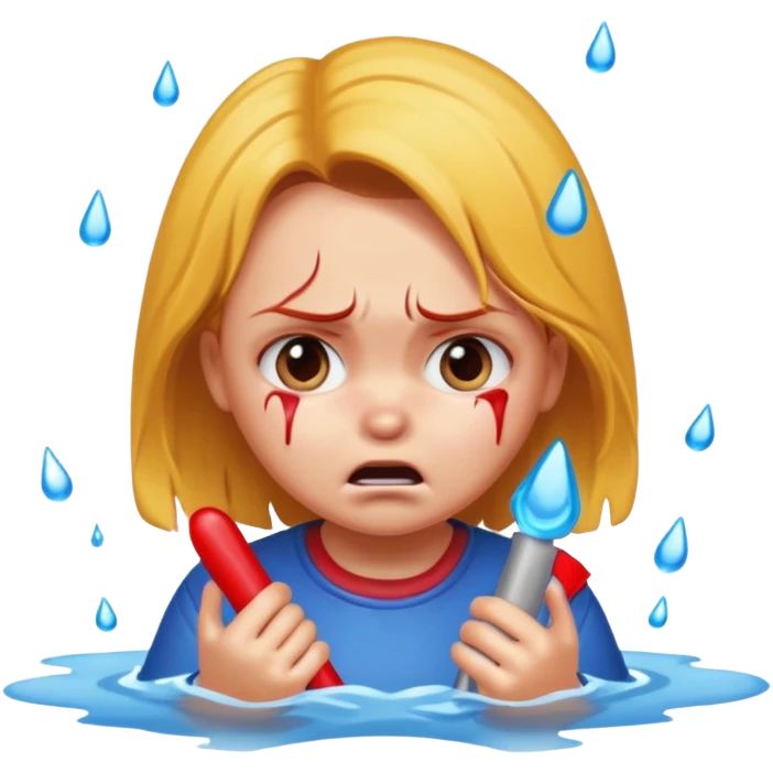 Girl name chucky crying and flooding the place, her name must be written  emoji