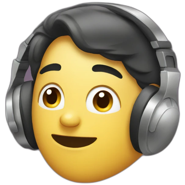 I listen to music emoji
