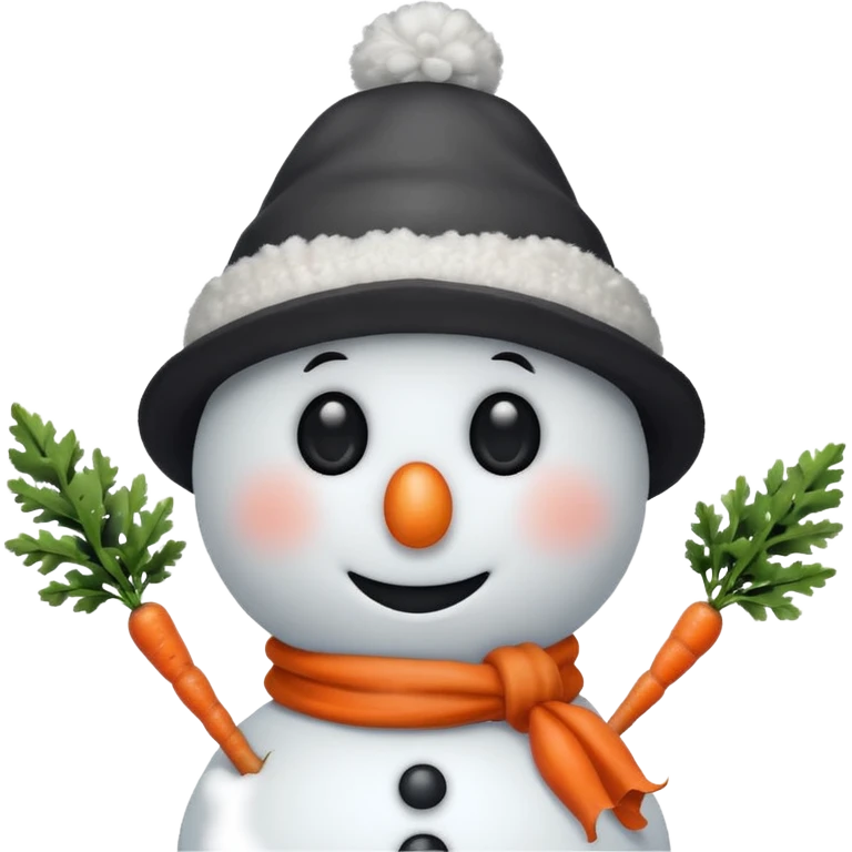 snowmen wearing hat  emoji