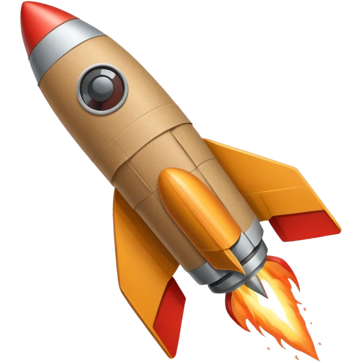 brown paper wrap usually found in indonesian stall.. attached to rocket emoji