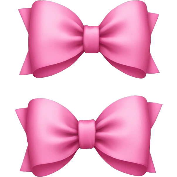 Pink bow emoji